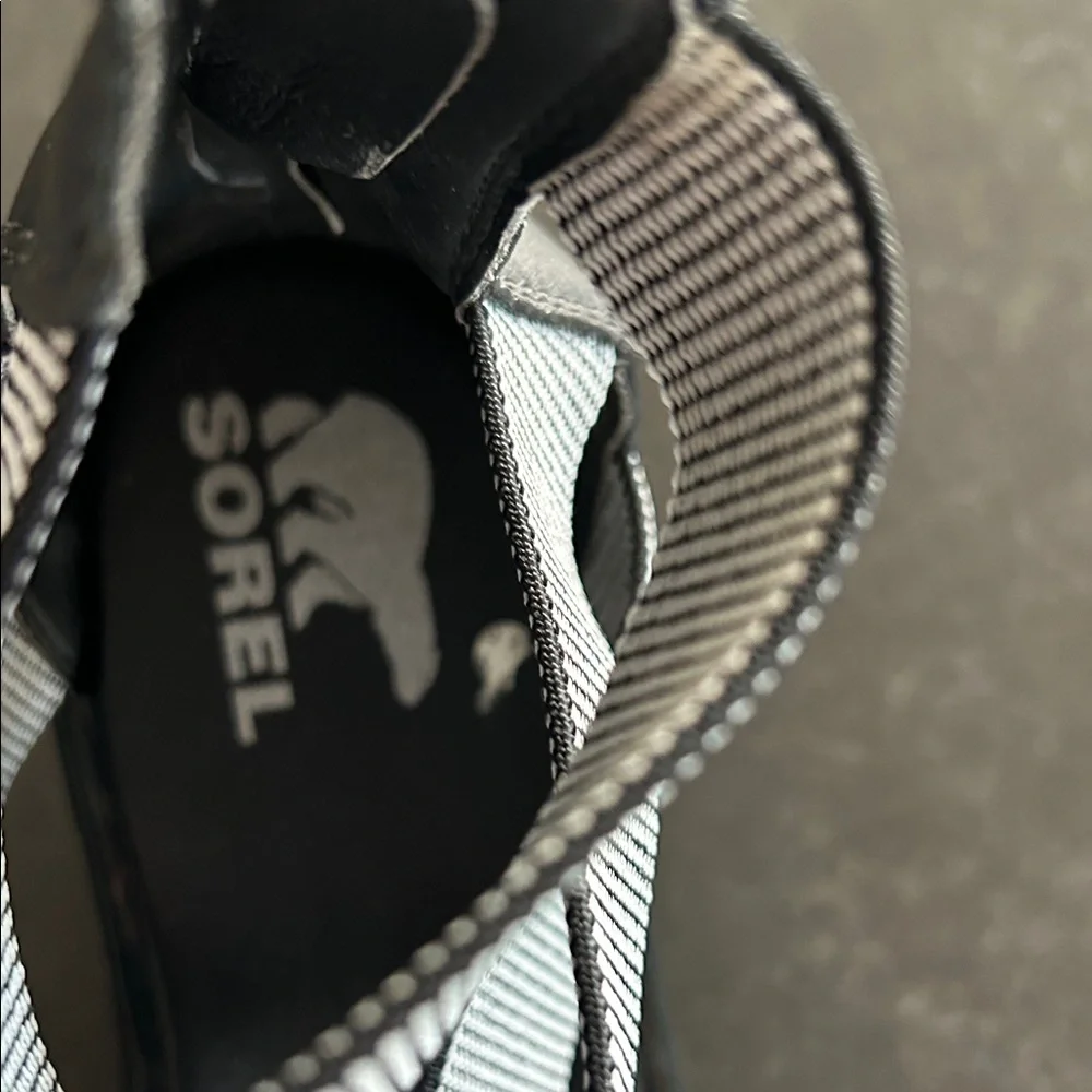 Sorel Women's Black and Gray Sandals - Picture 3 of 7